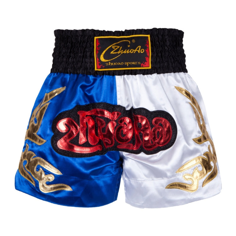 ZhuoAo Muay Thai/Boxing/Sanshou/Fighting Shorts for Men and Women, Size:L(Black Waist Stitching) - Sportswear by ZhuoAo | Online Shopping South Africa | PMC Jewellery | Buy Now Pay Later Mobicred