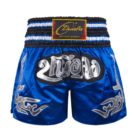 ZhuoAo Muay Thai/Boxing/Sanshou/Fighting Shorts for Men and Women, Size:L(Classic Blue) - Sportswear by ZhuoAo | Online Shopping South Africa | PMC Jewellery | Buy Now Pay Later Mobicred