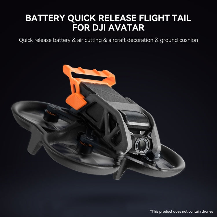 For DJI Avata RCSTQ 1379600 Battery Quick Release Flight Tail UAV Accessories(Orange) -  by RCSTQ | Online Shopping South Africa | PMC Jewellery