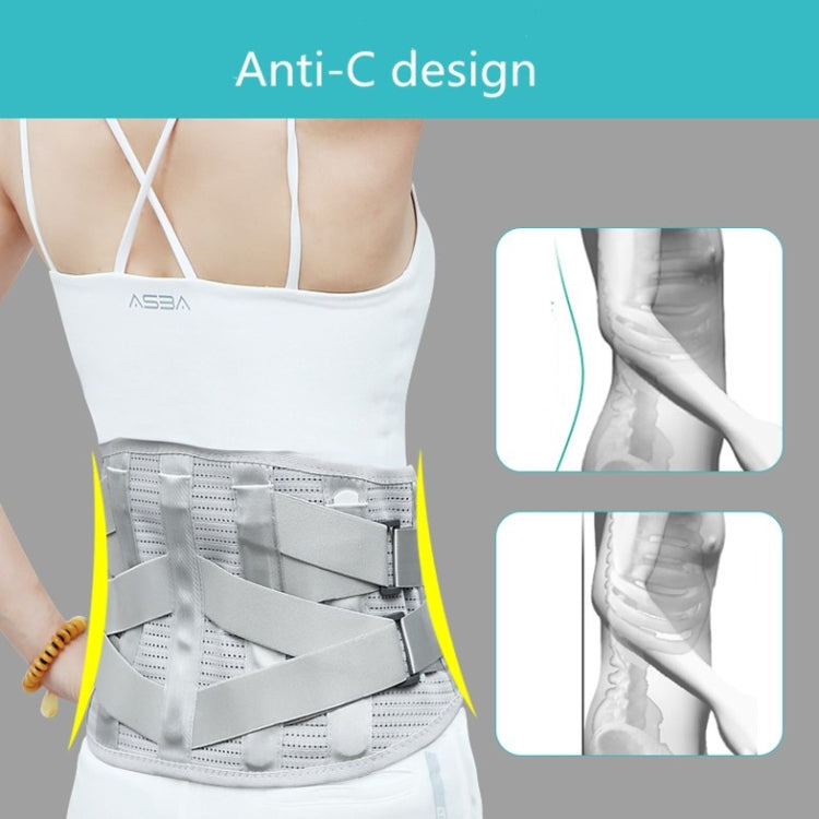 Steel Plate Support Warm And Breathable Waist Belt Waist Orthosis, Size:S - Corrector by PMC Jewellery | Online Shopping South Africa | PMC Jewellery