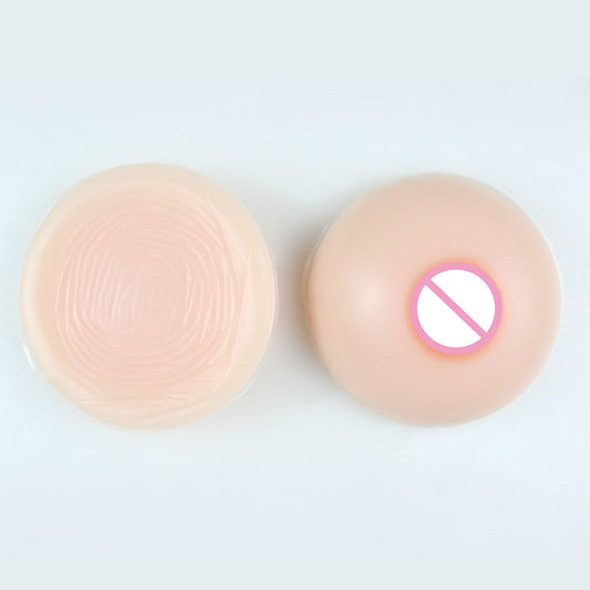 2 PCS Round Men Pseudo-girl Silicone Fake Breasts Cross-dressing Breast Implants, Size:600g(Flesh-colored) - Fake Breasts by PMC Jewellery | Online Shopping South Africa | PMC Jewellery