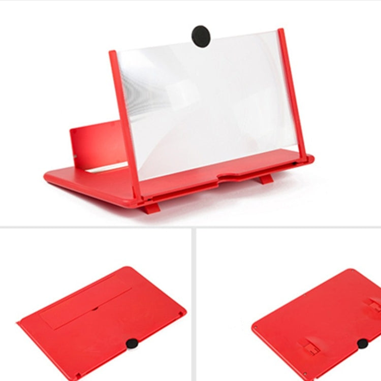 Pull-out Mobile Phone Screen Magnifier 3D Video Desktop Mobile Phone Holder, Size:10 inch(White) - Screen Magnifier by PMC TechLife | Online Shopping South Africa | PMC TechLife