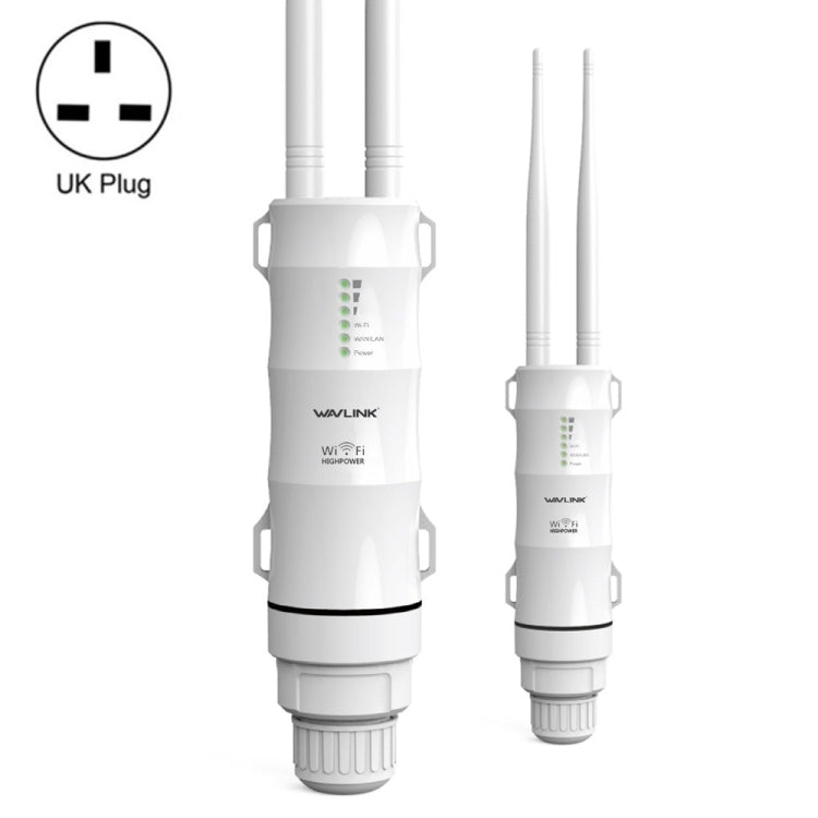WAVLINK AC600 AP 2.4G/5G Dual Frequency Outdoor High Power Repeater, Pulg Type:UK Plug - free shipping - PMC TechLife - Order now!