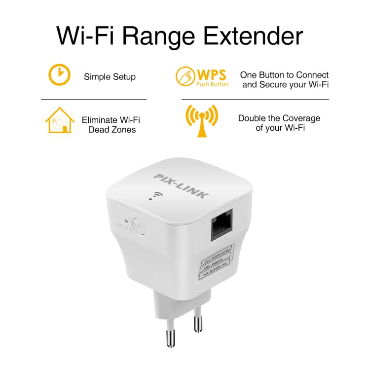 PIXLINK WR12 300Mbps WIFI Signal Amplification Enhanced Repeater, Plug Type:AU Plug - Broadband Amplifiers by PIXLINK | Online Shopping South Africa | PMC Jewellery | Buy Now Pay Later Mobicred