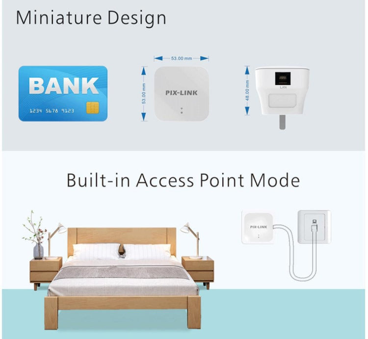 PIXLINK WR12 300Mbps WIFI Signal Amplification Enhanced Repeater, Plug Type:AU Plug - Broadband Amplifiers by PIXLINK | Online Shopping South Africa | PMC Jewellery | Buy Now Pay Later Mobicred