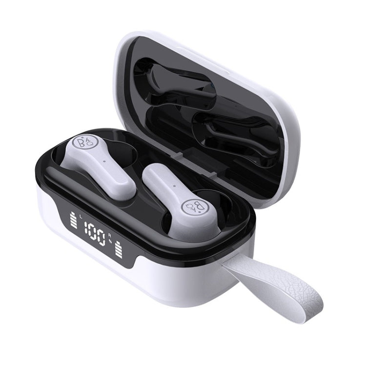 ANC Business Sports TWS Stereo Dual Ears Bluetooth V5.0+EDR Earphone with Charging Box(White) - TWS Earphone by PMC Jewellery | Online Shopping South Africa | PMC Jewellery