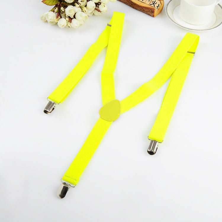 Candy-colored Stretch Polyester Adjustable Shoulder Strap Clip(Yellow) - Belts by PMC Jewellery | Online Shopping South Africa | PMC Jewellery