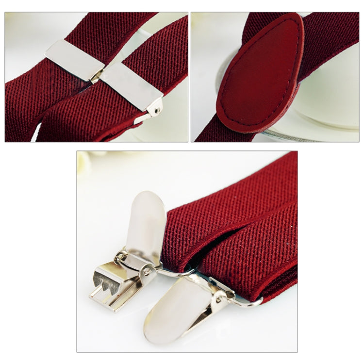 Candy-colored Stretch Polyester Adjustable Shoulder Strap Clip(Wine red) - Belts by PMC Jewellery | Online Shopping South Africa | PMC Jewellery