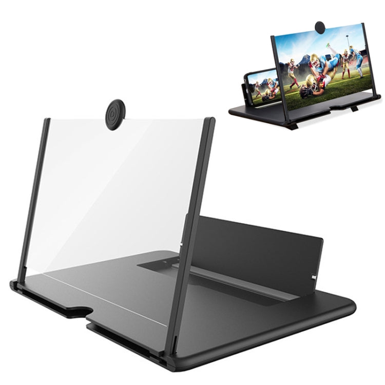 10 inch Pull-out Typed Ultra-clear 3D Mobile Phone Screen Stretching Bracket Amplifier(Black) - Screen Magnifier by PMC TechLife | Online Shopping South Africa | PMC TechLife