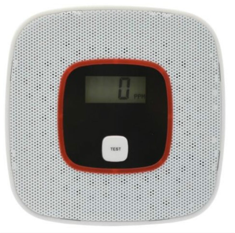Carbon Monoxide Detector Gas Alarm Sensor Poisoning Gas Tester Human Voice Warning Detector with LCD Display(White) - Smoke Gas Detector by PMC TechLife | Online Shopping South Africa | PMC TechLife