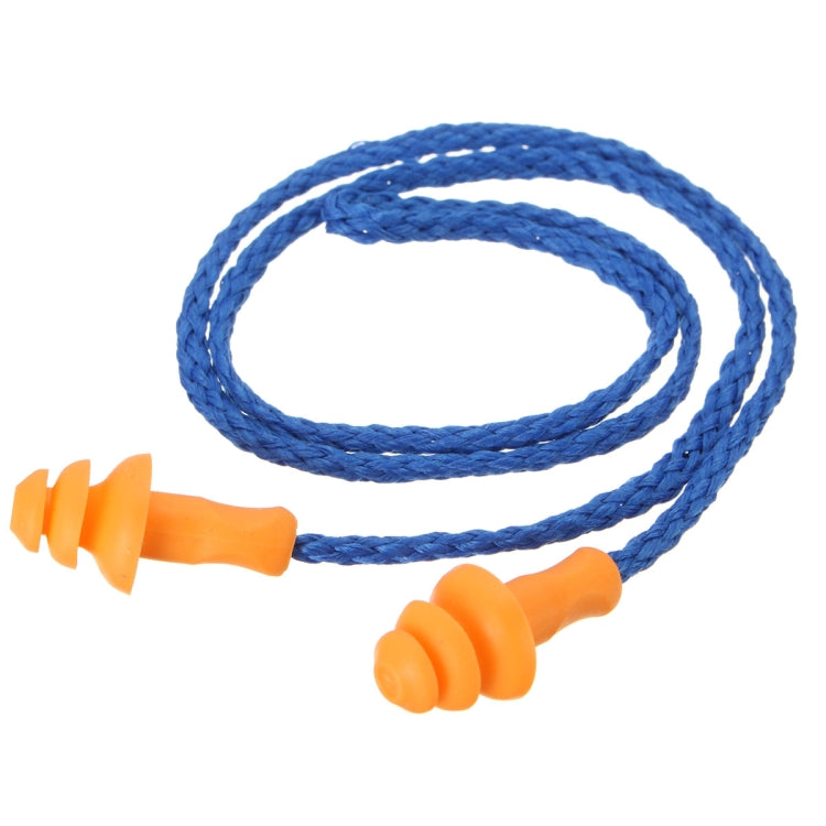 10 PCS Soft Silicone Corded Ear Plugs ears Protector Reusable Hearing Protection Noise Reduction Earplugs - Ear Care Tools by PMC TechLife | Online Shopping South Africa | PMC TechLife