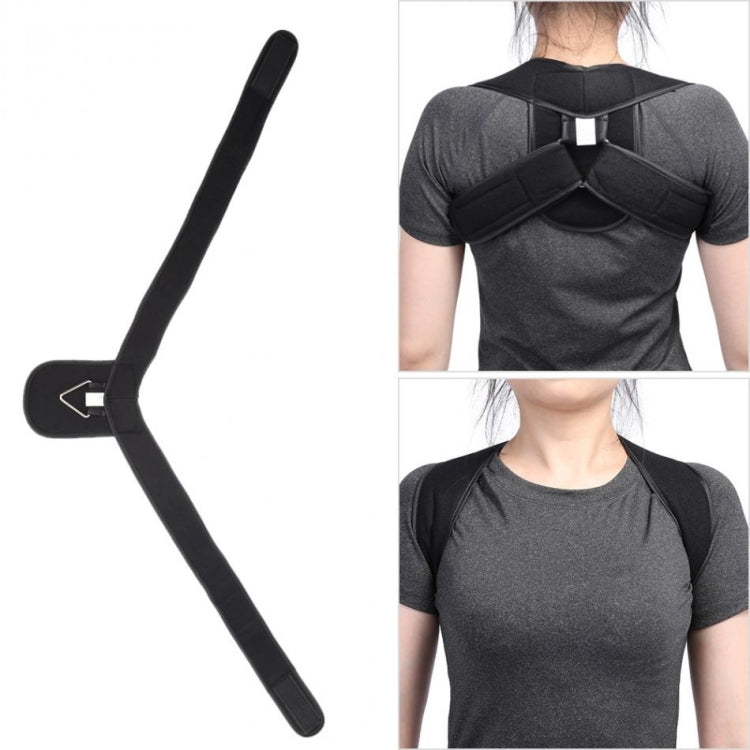 Adjustable Upper Back Shoulder Support Posture Corrector Adult Corset Spine Brace Back Belt, Size:S(Black) - Corrector by PMC Jewellery | Online Shopping South Africa | PMC Jewellery