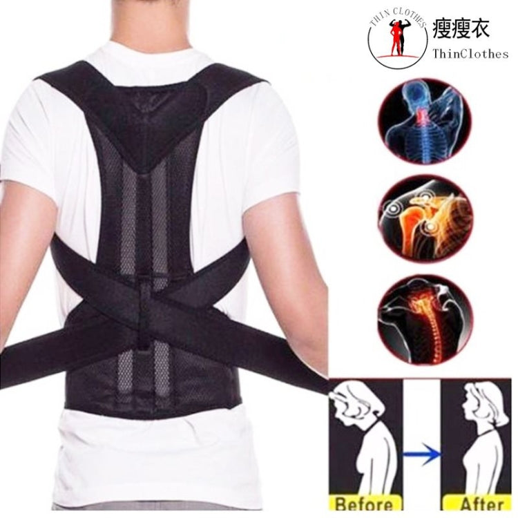 Back Posture Corrector Shoulder Lumbar Brace Spine Support Belt Adjustable Adult Corset Posture Correction Belt Body Health Care - Corrector by PMC Jewellery | Online Shopping South Africa | PMC Jewellery