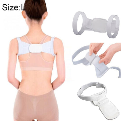 Adjustable Women Back Posture Corrector Shoulder Support Brace Belt Health Care Back Posture Belt, Size:L(White) - Corrector by PMC Jewellery | Online Shopping South Africa | PMC Jewellery