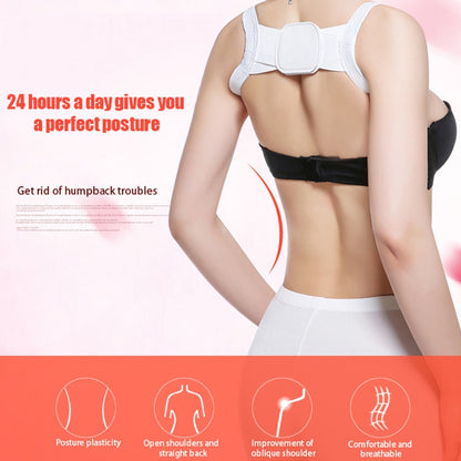 Adjustable Women Back Posture Corrector Shoulder Support Brace Belt Health Care Back Posture Belt, Size:XL(Black) - Corrector by PMC Jewellery | Online Shopping South Africa | PMC Jewellery