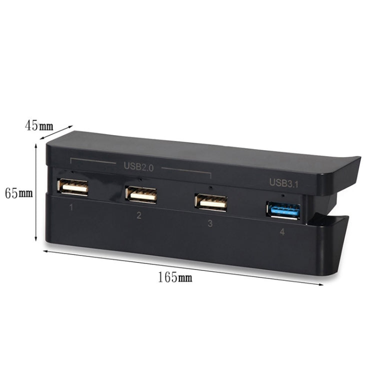 2 PCS Extend USB Adapter Accessories for Play Station 4 Slim Console USB HUB 3.0 High Speed - Charger & Power by PMC TechLife | Online Shopping South Africa | PMC TechLife
