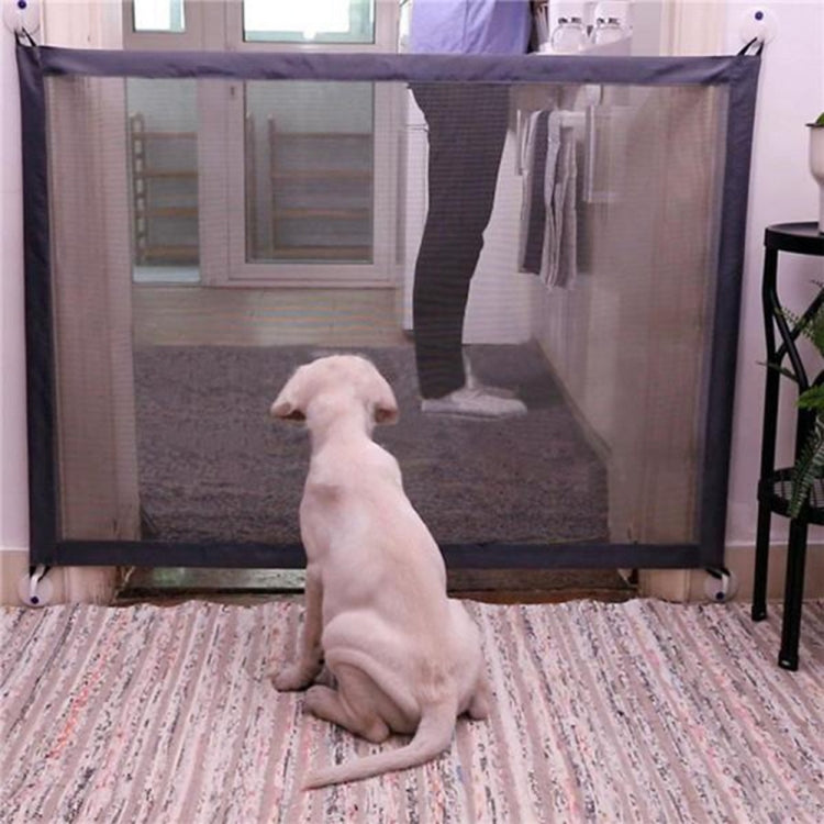 Dog Pet Fences Portable Folding Safe Protection Safety Door Magic Gate For Dogs Cat Pet, Size:180cm x72cm(Beige) - Pet Screen Doors by PMC Jewellery | Online Shopping South Africa | PMC Jewellery