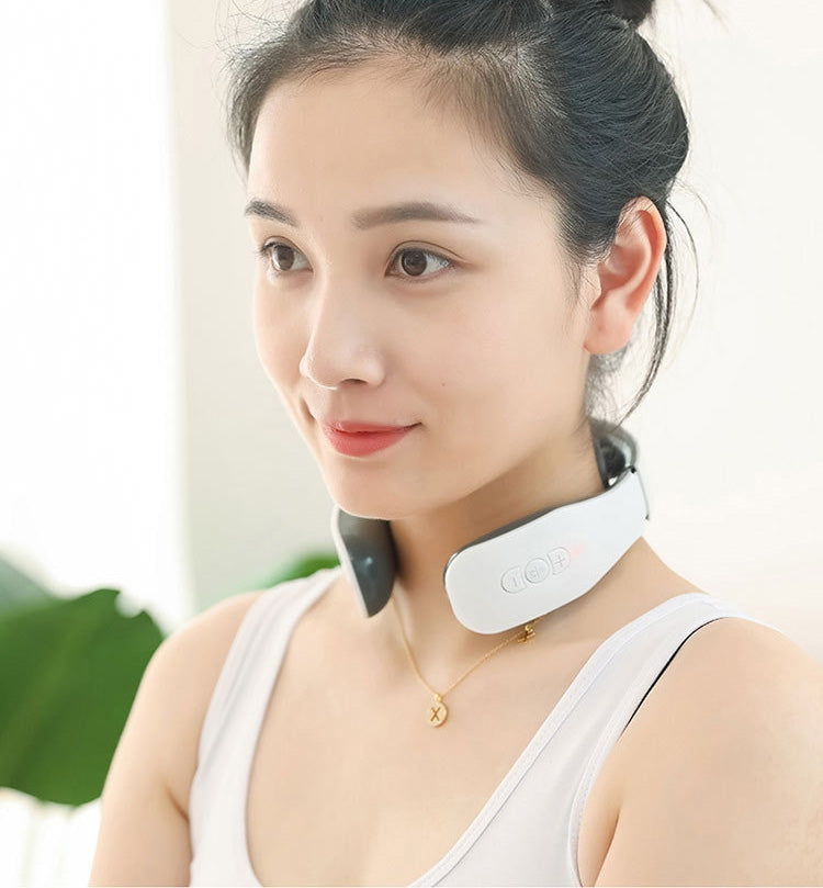 Cervical Massager Electromagnetic Pulse Heating Neck Protector, Style:Charging - free shipping - PMC TechLife - Order now!