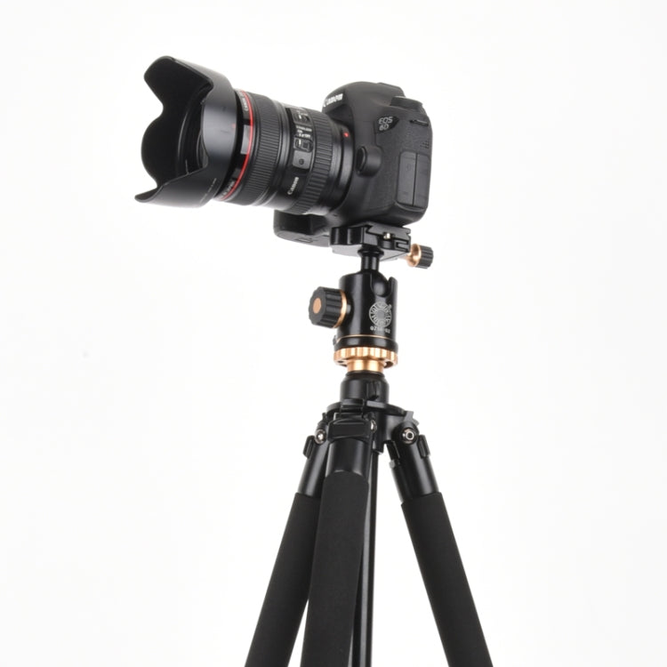 Q338 4-Section Folding Legs Live Broadcast Aluminum Alloy Tripod Mount With Three-dimensional Head - Tripods by PMC TechLife | Online Shopping South Africa | PMC TechLife