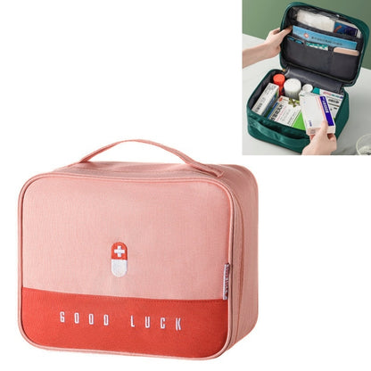 Thickened Large-Capacity Multifunctional Medicine Box Family Portable Storage Bag(Pink) - Pill Boxes by PMC Jewellery | Online Shopping South Africa | PMC Jewellery