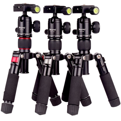 Xiletu FM5S-MINI 5-Section Folding Legs Mini Desktop Tripod Mount(Titanium) - Tripods by Xiletu | Online Shopping South Africa | PMC Jewellery | Buy Now Pay Later Mobicred