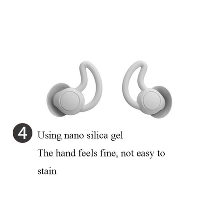 4 PCS / 2 Pair Shark Fin Nnti-falling and Noise-reducing Earplugs Anti-Noise Earplugs For Sleeping Dormitory Noise Cancelling And Noise Prevention Earplugs(Black (2 Layers)) - Earmuff & Pad by PMC Jewellery | Online Shopping South Africa | PMC Jewellery