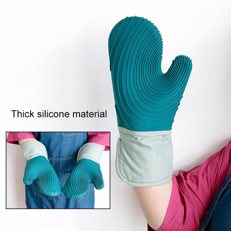 Thickened Silicone Gloves Household Microwave Oven Anti-Scald Insulation Glove(Lake Blue) - Insulation by PMC TechLife | Online Shopping South Africa | PMC TechLife