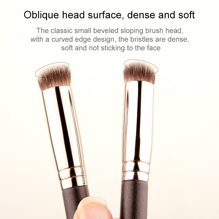 4 PCS Fiber Hair Makeup Brush Wooden Handle Foundation Brush, Style:191 Foundation Brush - Makeup Brushes by PMC Jewellery | Online Shopping South Africa | PMC Jewellery