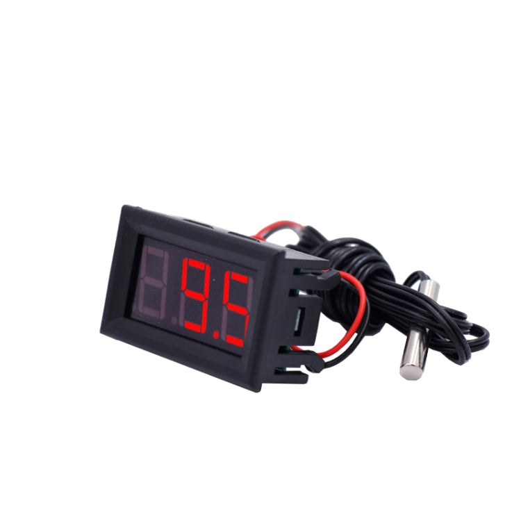 50~110C LED Temperature meter Detector Sensor Probe 12V Digital Thermometer Monitor Tester(Blue) - Indoor Thermometer by PMC TechLife | Online Shopping South Africa | PMC TechLife