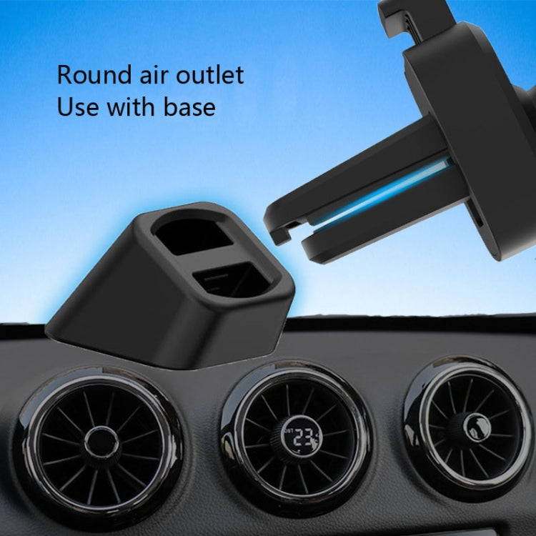 10 PCS Car Air Outlet Clip Accessories Round Olecranon Non-Slip Air Outlet Clip(Black) - Car Holders by PMC Jewellery | Online Shopping South Africa | PMC Jewellery