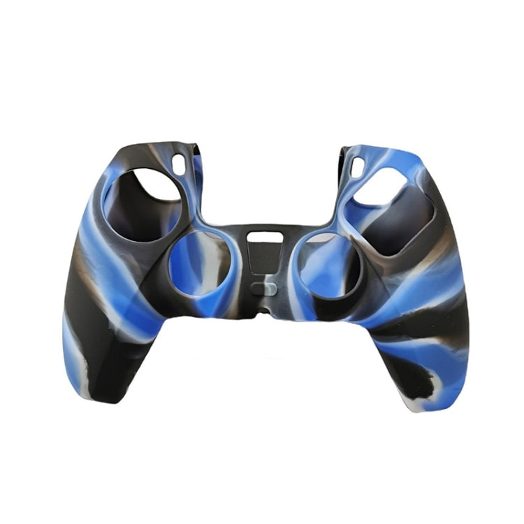2 PCS Silicone Handle Protector Non-Slip Game Handle Cover For PS5(Black White Blue) - Cases by PMC TechLife | Online Shopping South Africa | PMC TechLife