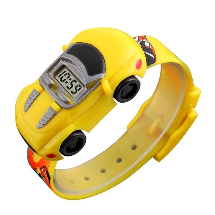 SKMEI 1241 Fashion Cute Cartoon Car Children Digital Watch(Yellow) - Cartoon Watches by SKMEI | Online Shopping South Africa | PMC Jewellery | Buy Now Pay Later Mobicred