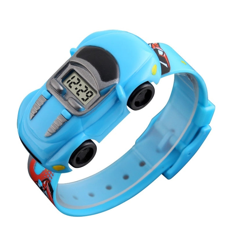 SKMEI 1241 Fashion Cute Cartoon Car Children Digital Watch(Light Blue) - Cartoon Watches by SKMEI | Online Shopping South Africa | PMC Jewellery | Buy Now Pay Later Mobicred