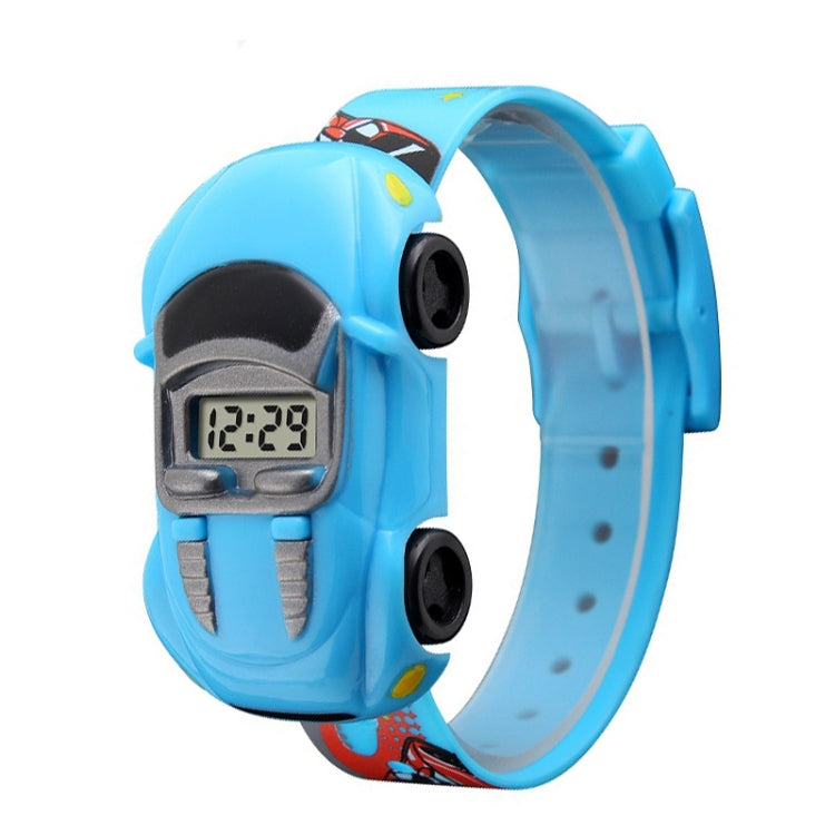 SKMEI 1241 Fashion Cute Cartoon Car Children Digital Watch(Light Blue) - Cartoon Watches by SKMEI | Online Shopping South Africa | PMC Jewellery | Buy Now Pay Later Mobicred