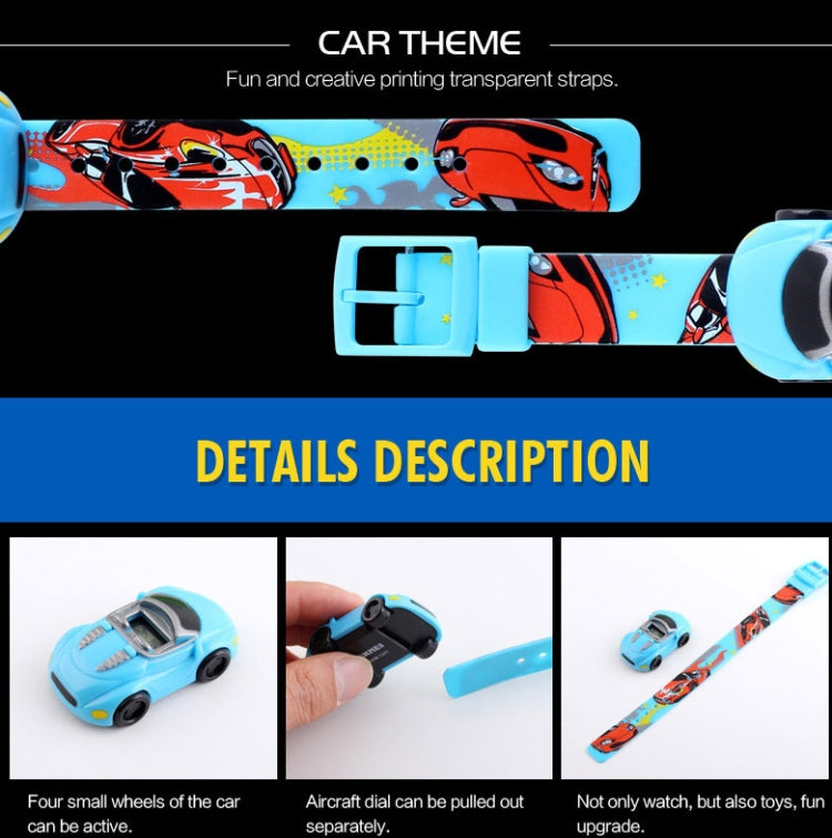 SKMEI 1241 Fashion Cute Cartoon Car Children Digital Watch(Light Blue) - Cartoon Watches by SKMEI | Online Shopping South Africa | PMC Jewellery | Buy Now Pay Later Mobicred