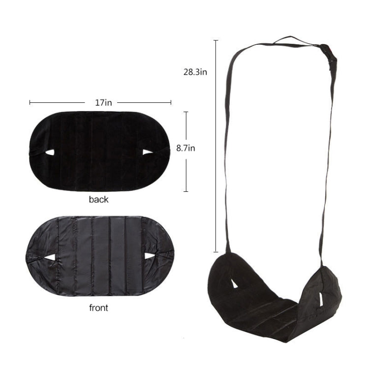 Portable Mini Foot Rest Hammock for Office Home Chair(Black) - Hammocks by PMC TechLife | Online Shopping South Africa | PMC TechLife | Buy Now Pay Later Mobicred