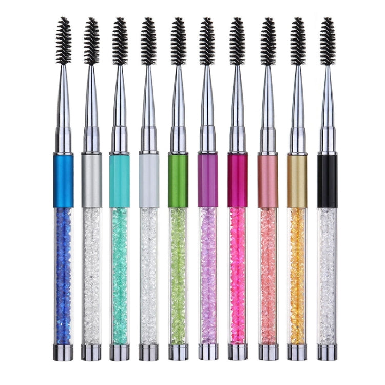 5 PCS Plastic Pole Eyelash Brush Rhinestone Pole With Pen Sleeve Spiral Eyelash Brush(Royal Blue) - Eyes by PMC Jewellery | Online Shopping South Africa | PMC Jewellery