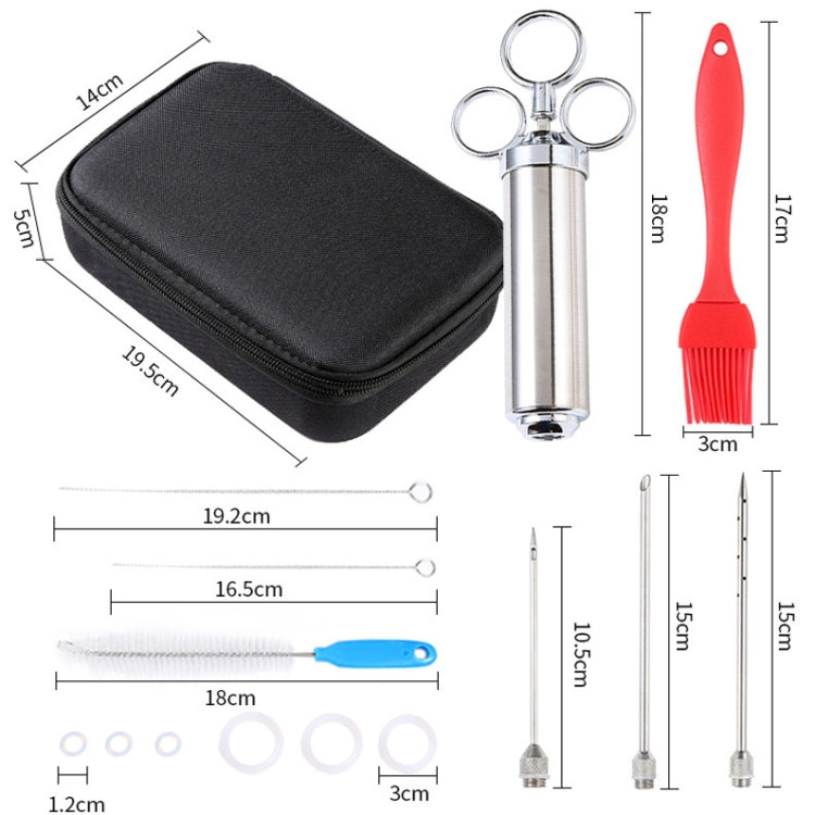 304 Stainless Steel Seasoning Syringe Barbecue Tool Turkey Needle Set - free shipping - PMC TechLife - Order now!