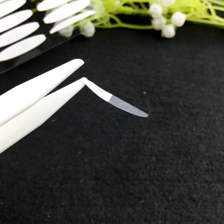 100 PCS Lace Double Eyelid Sticker Plastic Tweezers Mask Clip Beauty Clip(White) - Tools by PMC Jewellery | Online Shopping South Africa | PMC Jewellery