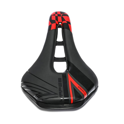 YAFEE YF-1128 Bicycle Seat Saddle Mountain Bike Seat(Red) - Bicycle Saddle by YAFEE | Online Shopping South Africa | PMC Jewellery | Buy Now Pay Later Mobicred