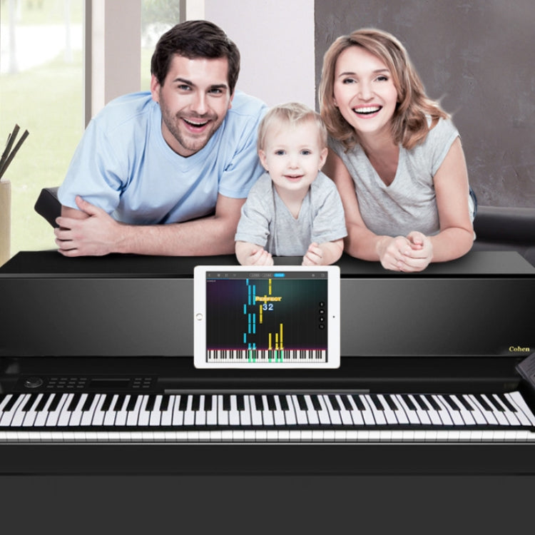 MIDI88 88-Key Hand-Rolled Foldable Piano Professional MIDI Soft Keyboard Simulated Practice Portable Electronic Piano(Black English) - Keyboard Instruments by PMC Jewellery | Online Shopping South Africa | PMC Jewellery