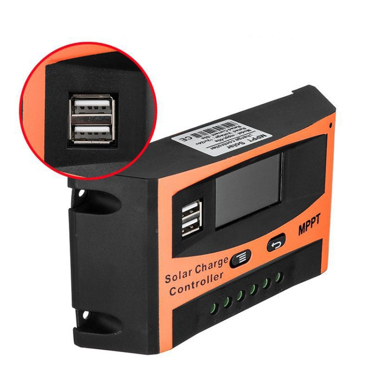 MPPT 12V/24V Automatic Identification Solar Controller With USB Output, Model: 40A - Others by PMC TechLife | Online Shopping South Africa | PMC TechLife