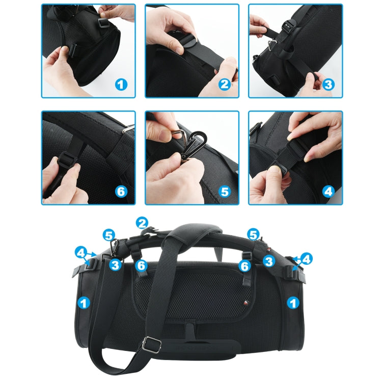 Portable Single-Shoulder Strap Speaker Storage Bag Accessories for JBL Boombox Storage Bag(Black) - Protective Case by PMC TechLife | Online Shopping South Africa | PMC TechLife