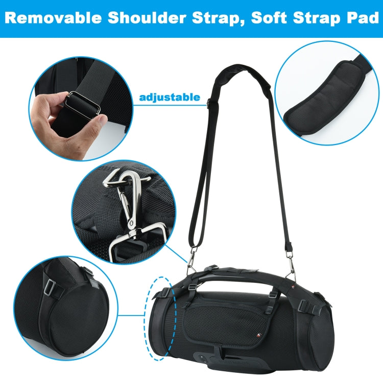 Portable Single-Shoulder Strap Speaker Storage Bag Accessories for JBL Boombox Storage Bag(Black) - Protective Case by PMC TechLife | Online Shopping South Africa | PMC TechLife