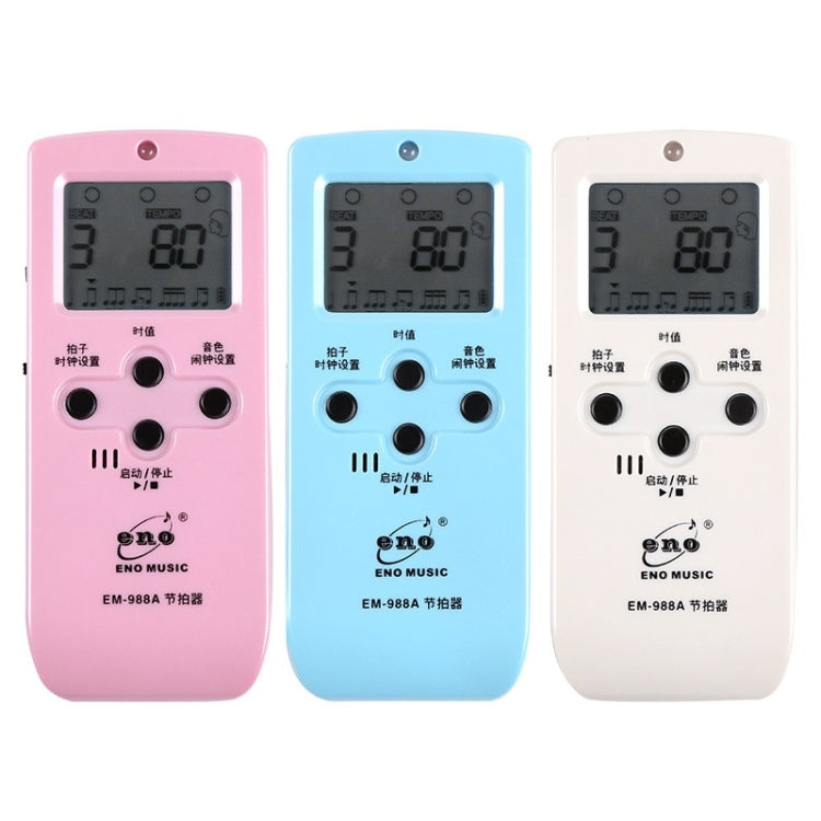 ENO EM-988A Electronic Vocal Rechargeable Metronome For Piano/Guitar/Drum/Guzheng/Violin(Blue) - Stringed Instruments by PMC Jewellery | Online Shopping South Africa | PMC Jewellery