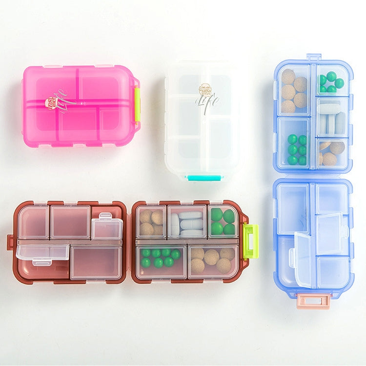 Mizi Small Pill Box Portable Dispensing Medicines Boxes, Colour: 10 Grid (Gray) - free shipping - PMC TechLife - Order now!