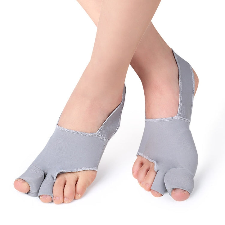 1 Pair Two Toes Split Toe Guard Foot Cover Toe Separation Thumb Varus Correction Foot Cover,Style: Inner Package Gray, Size: S (35-40) - Corrector by PMC Jewellery | Online Shopping South Africa | PMC Jewellery