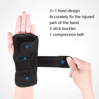 AOLIKES HS-1672 Wrist Joint Fixture Belt Breathable Wrist Sprained Fracture Fixed Sleeve Wrist Steel Strip Splint, Specification: Left Hand+Right Hand S - Corrector by PMC Jewellery | Online Shopping South Africa | PMC Jewellery