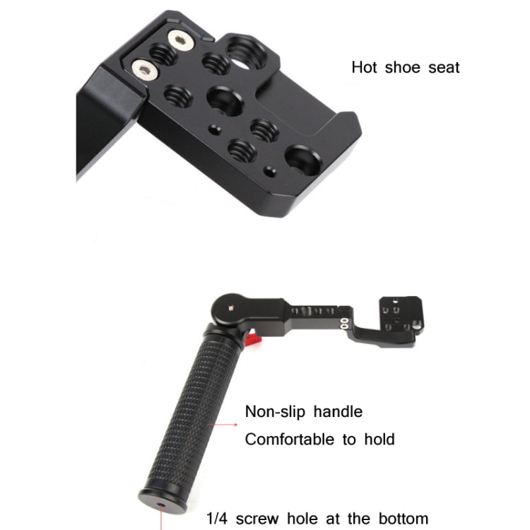Sunnylife RO-Q9233 Carry Type Adjustable Angle SLR Stabilizer Handle For DJI RONIN RS-C2 / RONIN S / SC(Black) - free shipping - PMC TechLife - Order now!