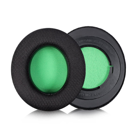 2 PCS Headset Sponge Case For Razer BlackShark V2/V2X/V2SE, Colour: Ellipse(Black Net Green Bottom) - Earmuff & Pad by PMC Jewellery | Online Shopping South Africa | PMC Jewellery